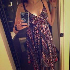 Paisley patterned handkerchief dress